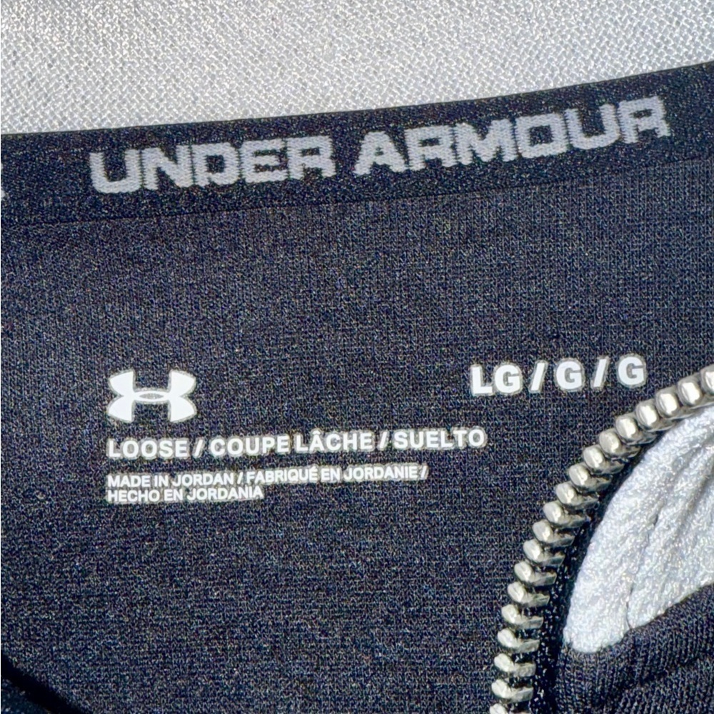 Under Armour Pursuit Zip Hoodie Black/White Size - Large (Loose Fit) - Picture 13 of 13